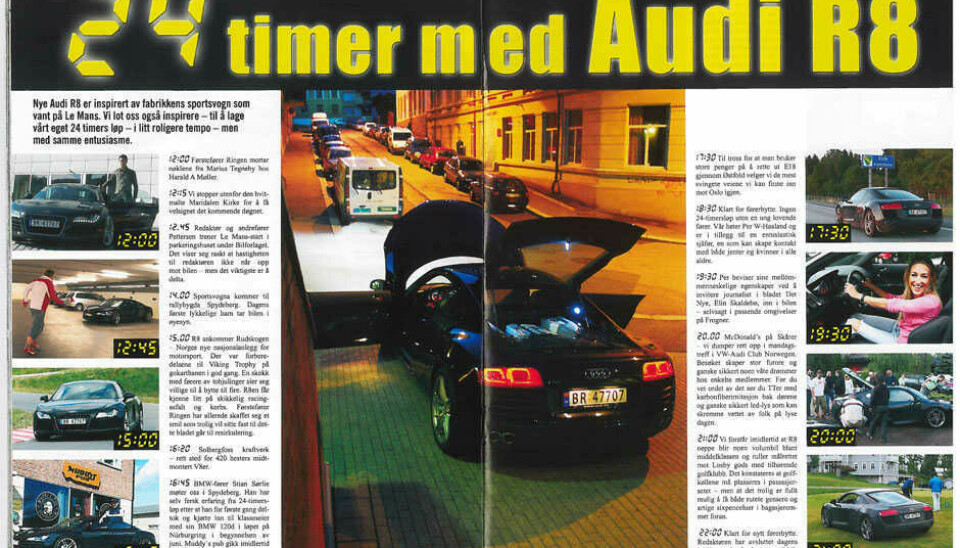 Oppslag fra bladet Bil sommeren 2007