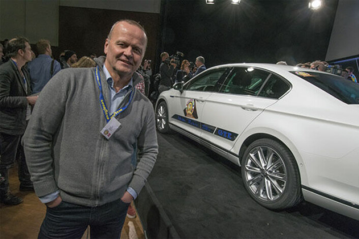 <br>Rune Korsvoll, det eneste norske jurymedlemmet, hadde VW Passat på topp.:<br>