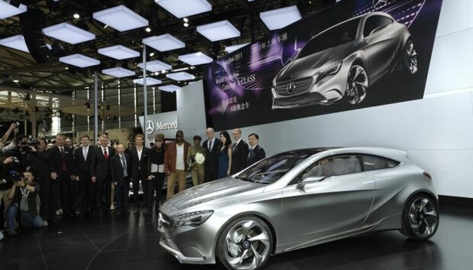 Mercedes-lansering i Shanghai