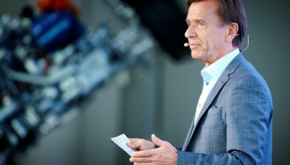Volvo viser fremtidHåkan Samuelsson, Volvo CEO og den eneste som talte uten å måtte bruke en skjerm til hjelp. Bravo!Foto: Jon Winding-Søensen