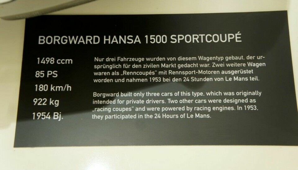 Borgward Hansa 1500 Sportcoupé