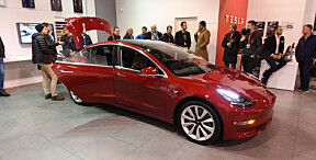 Norgesdebut for Tesla Model 3