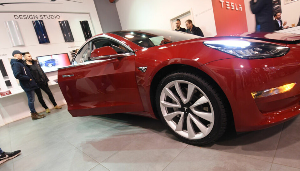 Tesla Model 3 i Norge. (Foto: Øivind Skar)