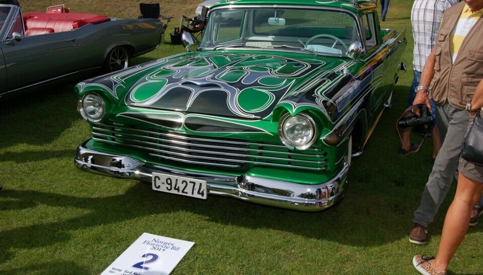 Grensetreffet Halden 2015Ford Ranchero 1957. Eier Sondre Kvipt Foto: Knut Skallerud.Finalist i Norges Flotteste Bil