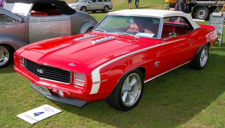 Grensetreffet Halden 2015Chevrolet Camaro SS 1969. Eier Jan Otto Finne Foto: Knut Skallerud.Finalist i Norges Flotteste Bil