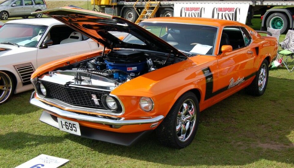 Grensetreffet Halden 2015Ford Mustang Fastback 1969. Eier Camilla Kjeldgaard Lien Foto: Knut Skallerud.Vinner av konkurransen Norges Flotteste Bil