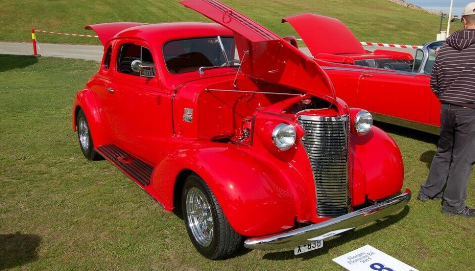 Grensetreffet Halden 2015Chevrolet Master De Lux 5w Coupe 1938. Eier Per Arne Bingslien Foto: Knut Skallerud.Finalist i Norges Flotteste Bil