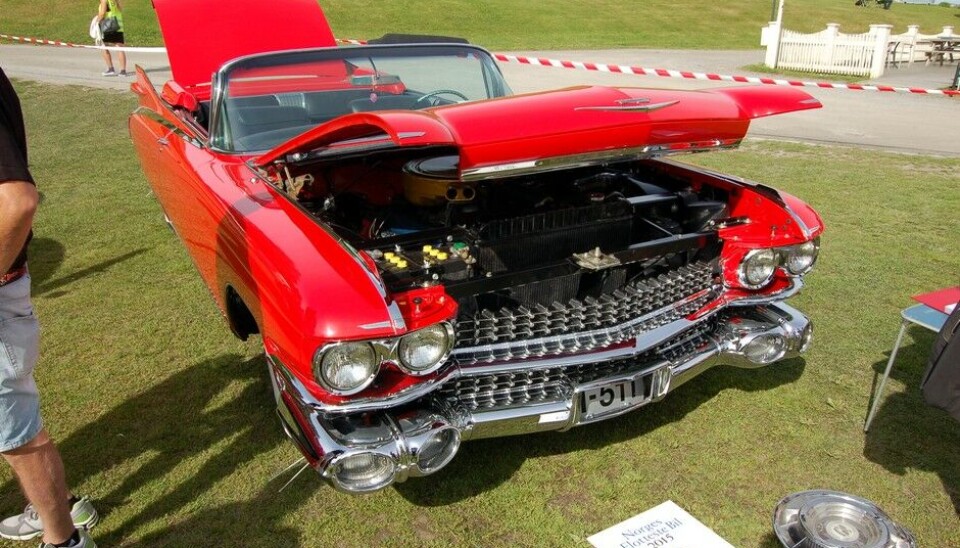 Grensetreffet Halden 2015Cadillac Biarritz 1959. Eier Thor Karlsen Halden Foto: Knut Skallerud.Finalist i Norges Flotteste Bil