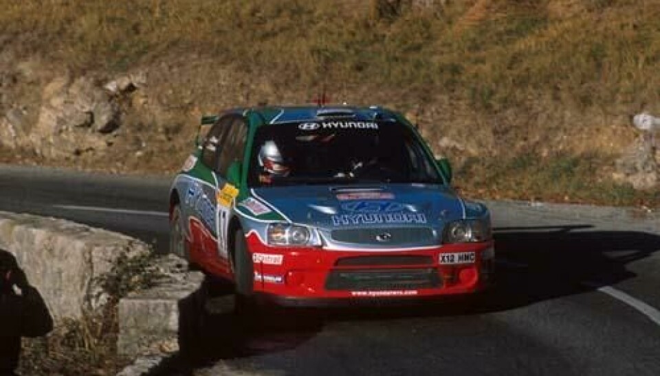 Hyundai Accent WRC2 rallybil