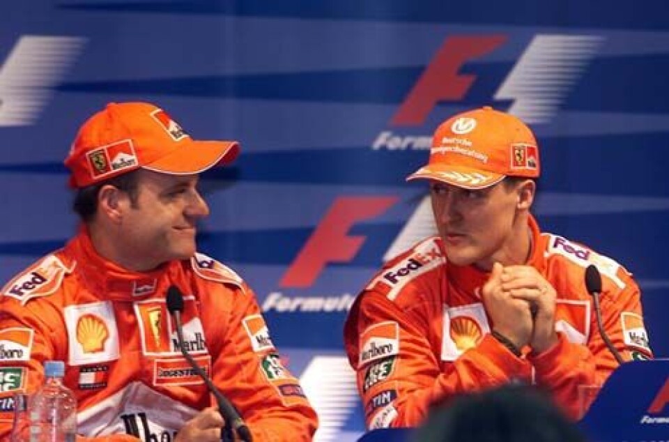 Rubens Barrichello & Michael Schumacher