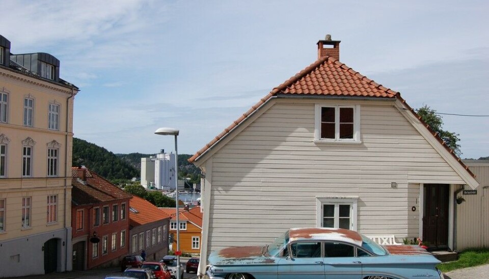 Grensetreffet Halden 2015Et vanlig syn i Halden Foto: Knut SkallerudBilen er en Oldsmobile Celebrity 1960