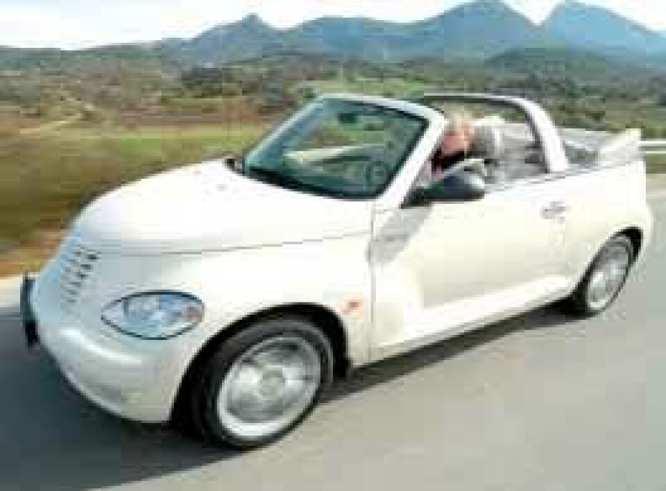 Chrysler PT Cruiser Cabrio: Mest for lokkeneChrysler PT Cruiser Cabrio: Mest for lokkene Chrysler PT Cruiser Cabrio: Mest for lokkeneChrysler PT Cruiser Cabrio: Mest for lokkene