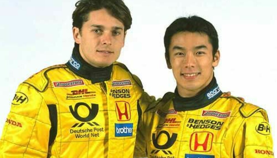Førere i 2002-sesongen: Fisichella & Sato