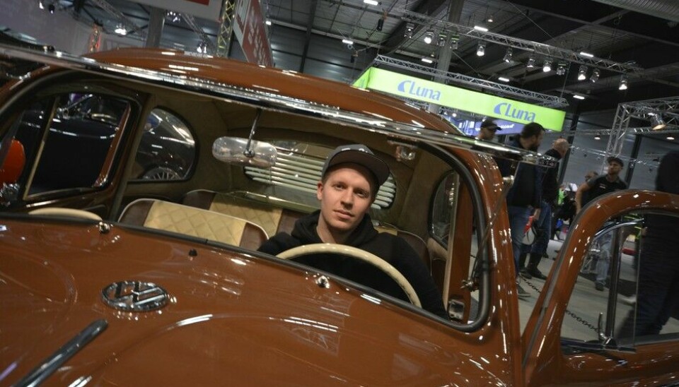 Christian Skaret og hans 1960-modell VW BobleFoto: Odd Erik Skavold Lystad