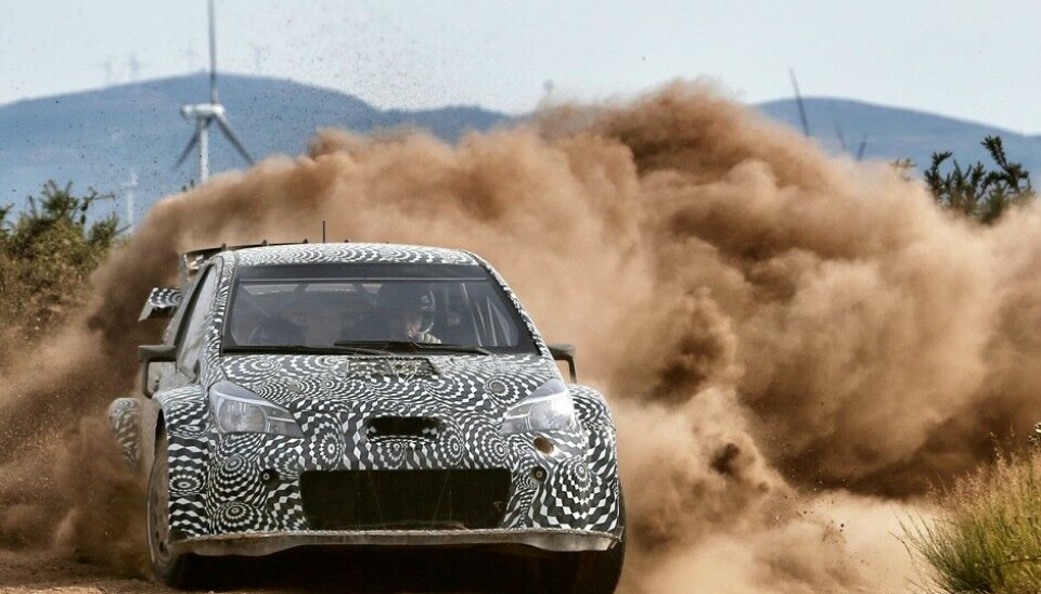 Toyota Gazoo Racing Yaris WRC under testing