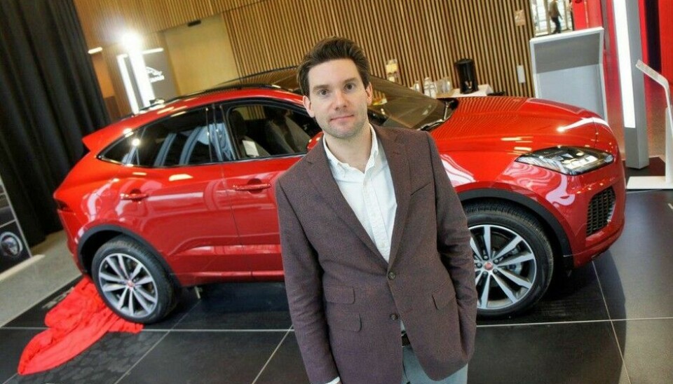 Norgespremiere for Jaguar & Land RoverSalgssjef Jacob  Moer Aanonsen - Foto: Jon Winding-Sørensen