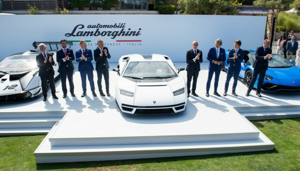Lamborghini Countach på Pebble Beach