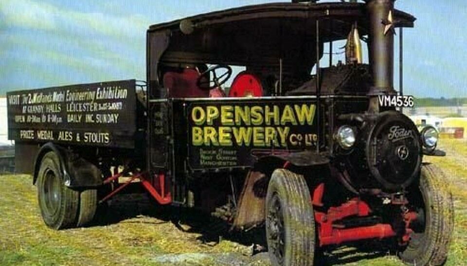 Foden dampdrevet ølbil fra 1928- Dampbil 1928- Dampbil 1928