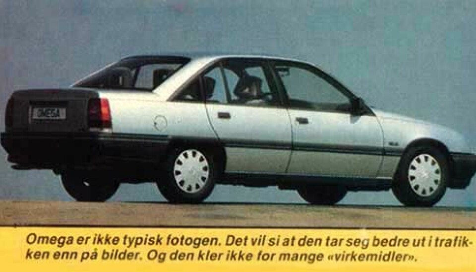Opel Omega fra bladet Bil 1986