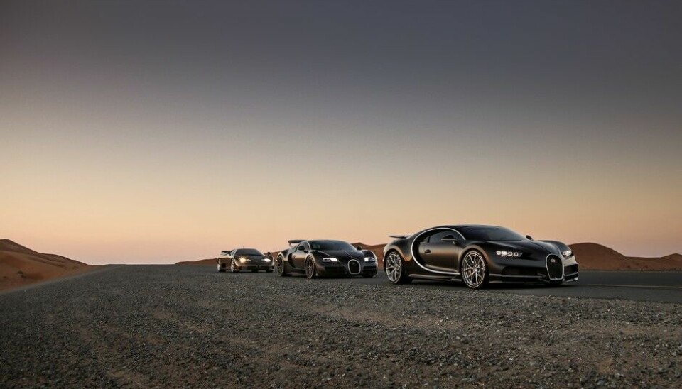 Tre generasjoner Bugatti