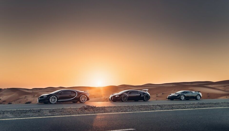 Tre generasjoner Bugatti