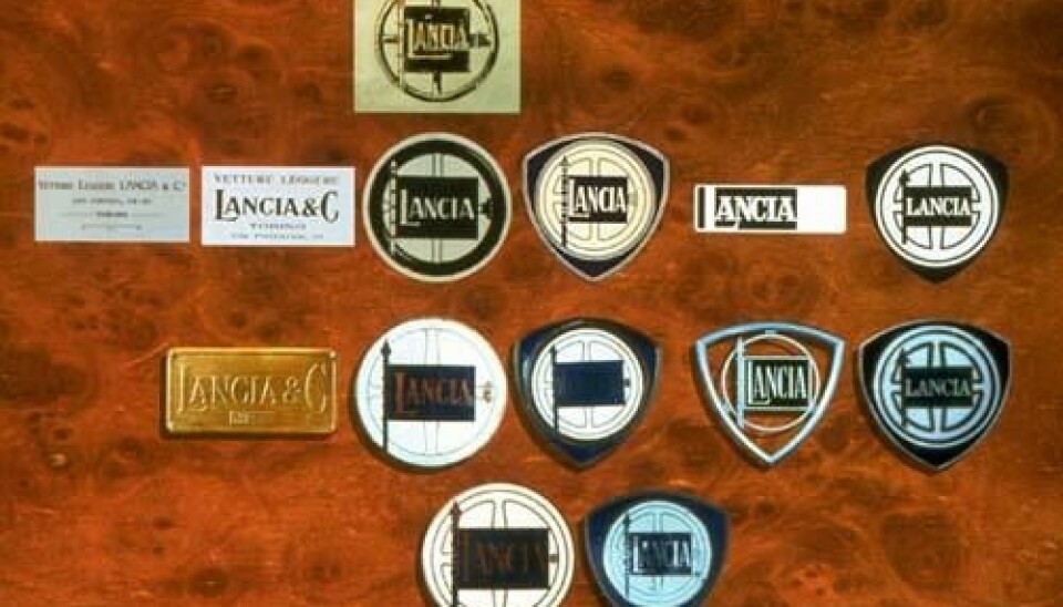 Lancia-logoens utvikling
