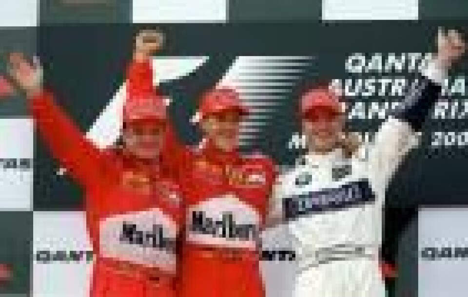 FORMEL 1:Drømmedebut for Ferrari