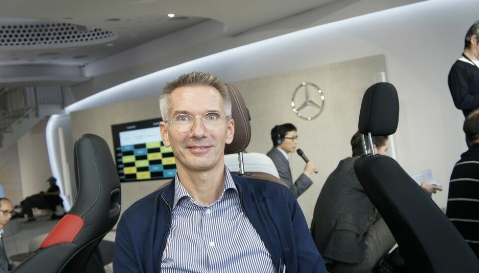 Mercedes-Benz A-Klasse 2018Hartmut Sinkwitz  er sjef for alt interiørdesign hos Mercedes sine personbiler (Foto: Jon Winding-Sørensen)