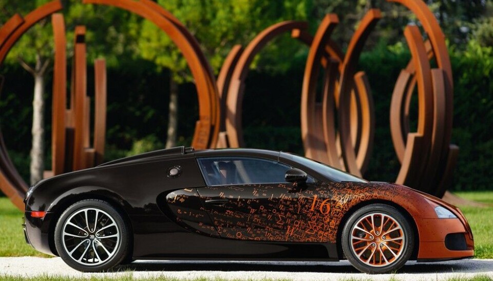 Bugatti Grand Sport Bernar Venet - Verdens raskeste kunstverkFoto: Bugatti