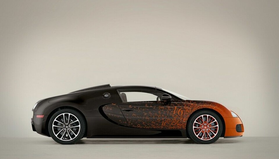 Bugatti Grand Sport Bernar Venet - Verdens raskeste kunstverkFoto: Bugatti