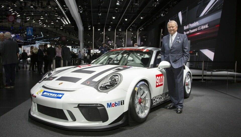 Porsche 911 GT3 CupStyreformann Dr. Wolfgang Porsche med den nye løpsbilen