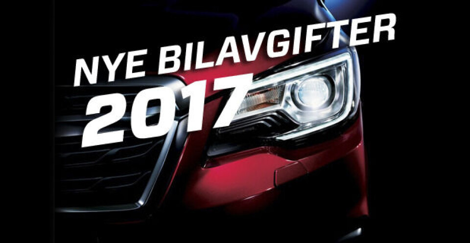De nye bilavgiftene - etter budsjettavtalen