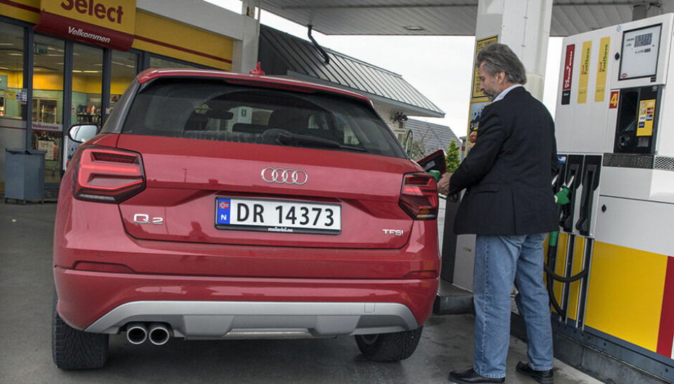 TEST: Audi Q2. Tanking i Egersund.