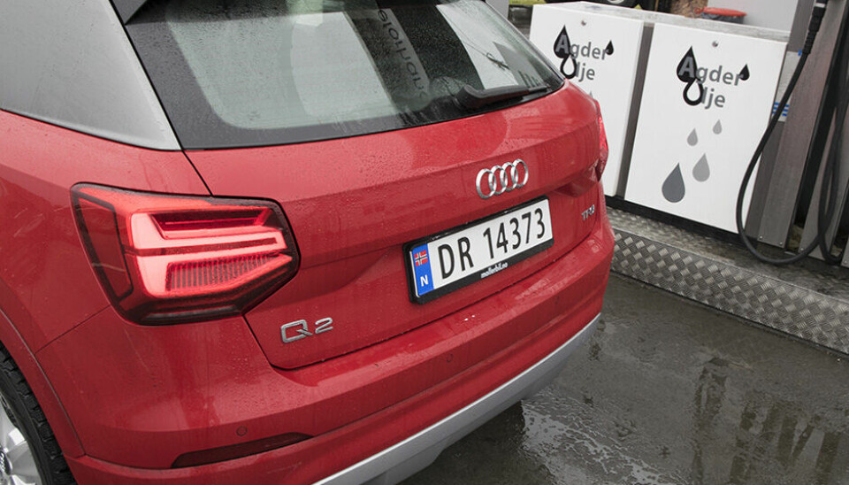 TEST: Audi Q2. Bare i Agder kan du kjøpe Agder-bensin.