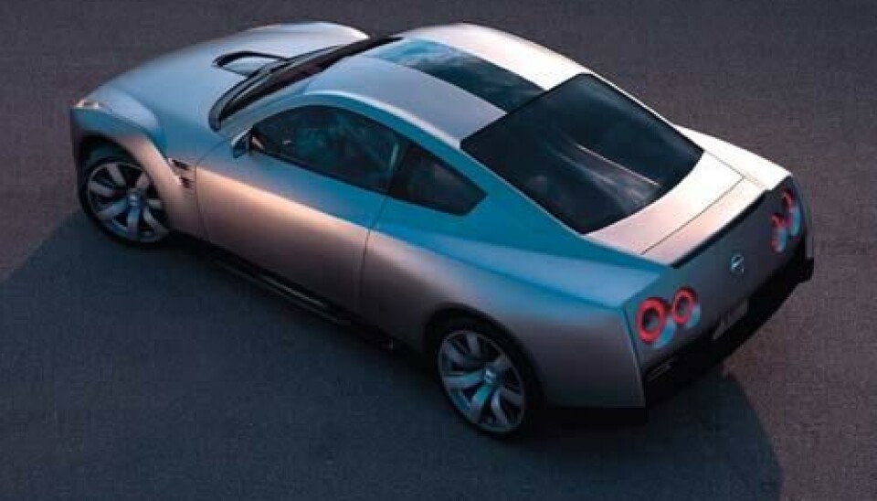 Nissan GT-R- GT-R ovenfra- GT-R ovenfra