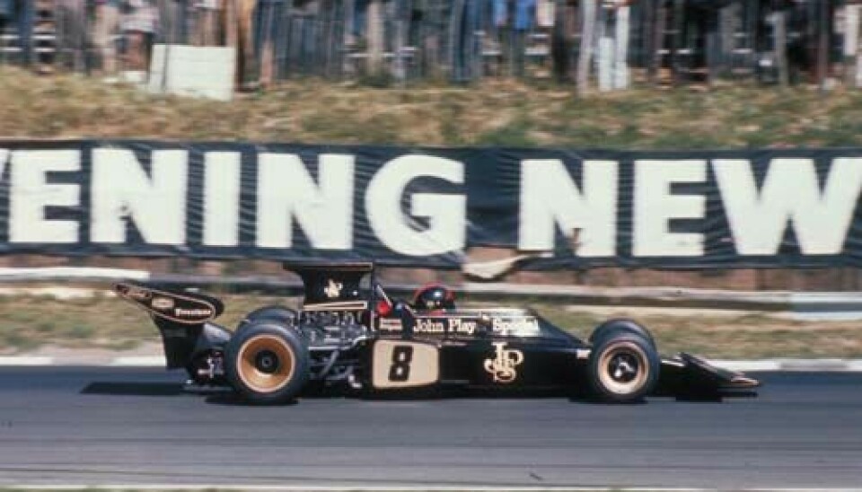 Lotus 72 med Emerson Fittipaldi 1972