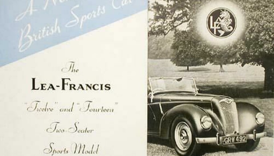 Lea-Francis brosjyre 1946-47
