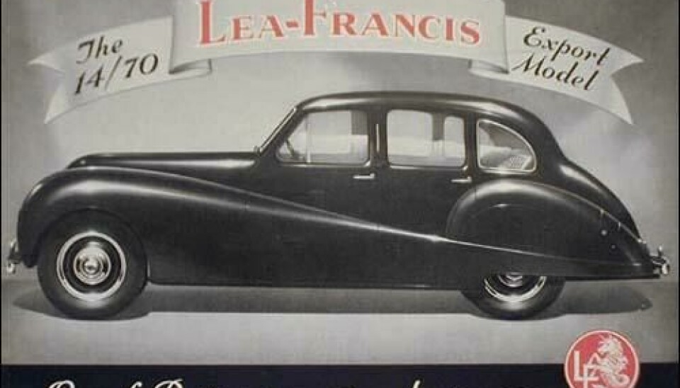 Lea-Francis brosjyre 1950