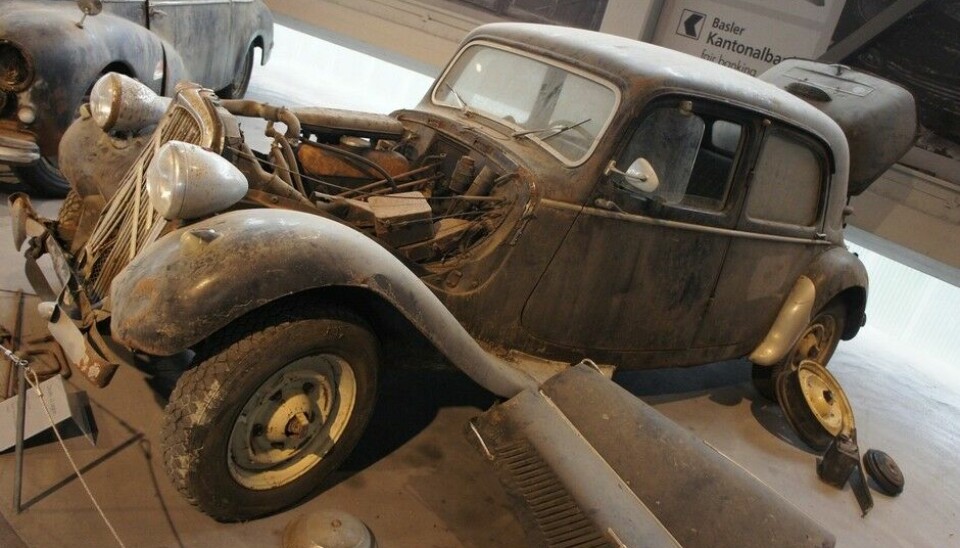 PantheonDen første vi møtte var en Citroën 11 Legere, 1953, reddet fra en bilkirkegård