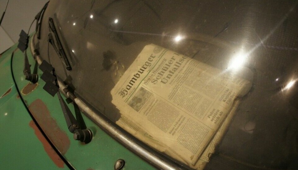 Prototyp MuseumJeg er ikke helt overbevist om at den gamle avisen egentlig lå akkurat der da de fant den.