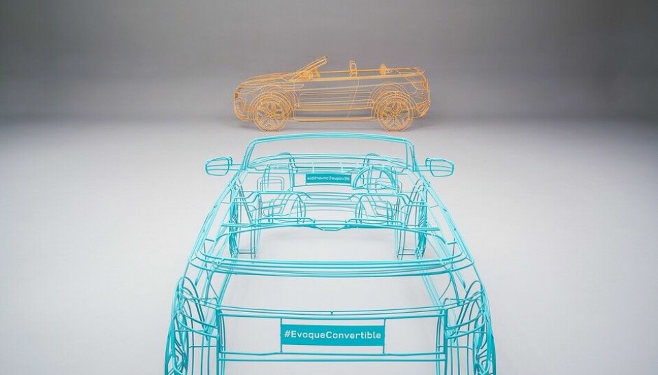 Range Rover Evoque Cabriolet i ståltråd