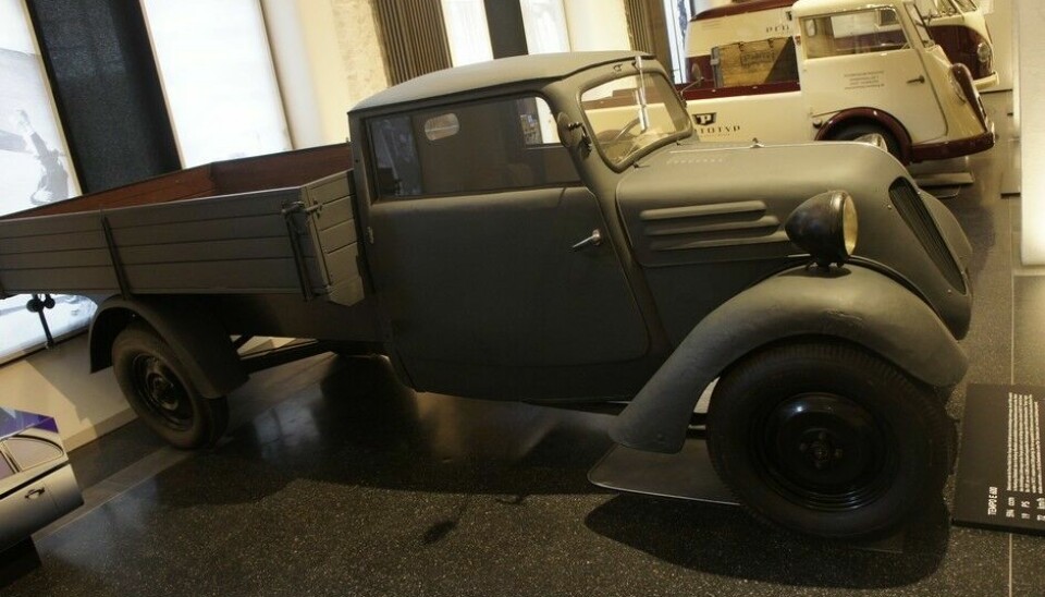 Prototyp MuseumTempos biler var stort sett trehjulinger, med ett hjul foran