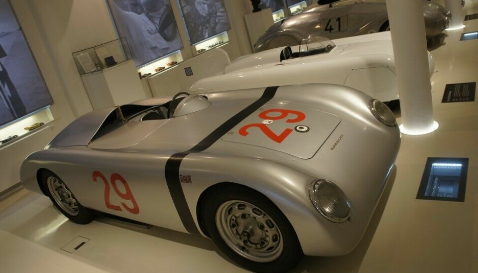 Prototyp MuseumEn Porsche Spyder bygget av karosserifabrikken Rometsch i 1953. 550 kg, 68 hk fra 1100 ccm, 200 kmt.