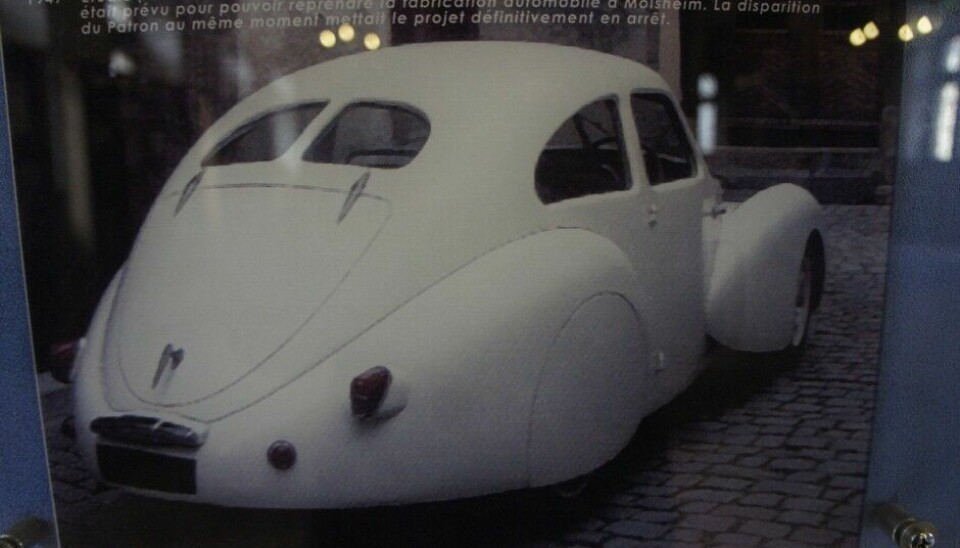 Bugatti fra en annen vinkelTt forsøk på et etterkrigsprosjekt