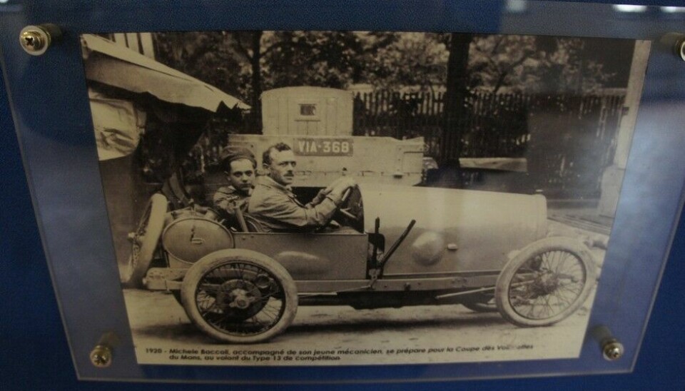 Bugatti fra en annen vinkelEn tidlig racinginnsats med Type 13. 1920