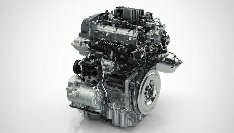 Volvos CMA-plattform3-sylindret hybrid-motor