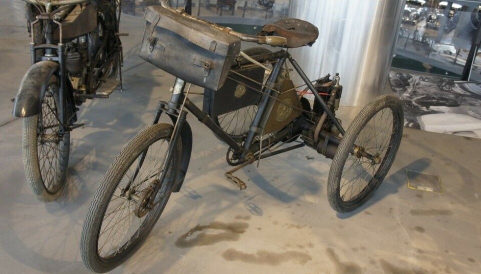 PantheonEn av de virkelig masseproduserte. De Dions trehjuler med 211 ccm. PantheonEn av de virkelig masseproduserte. De Dions trehjuler med 211 ccm.