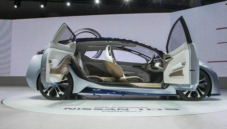 Nissan IDS ConceptIDS, Nissans elektriske konsept for selvkjørende bilteknologi. (Foto: Øivind Skar)