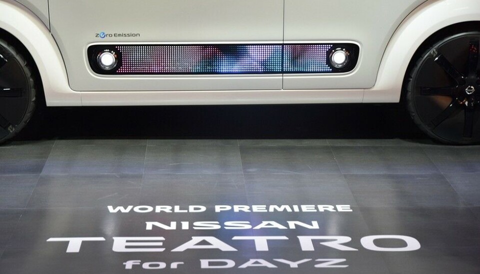 Tokyo Motor Show 2015Verdenspremiere på konseptet Nissan Teatro, en elbil basert på småbilen Dayz. Foto: Øivind Skar Tokyo Motor Show 2015Verdenspremiere på konseptet Nissan Teatro, en elbil basert på småbilen Dayz. Foto: Øivind Skar